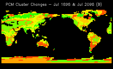 PCM Cluster Changes - Jul 1898 & Jul 2098 (B)