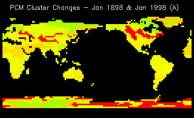 PCM Cluster Changes - Jan 1898 & Jan 1998 (A)