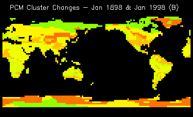PCM Cluster Changes - Jan 1898 & Jan 1998 (B)