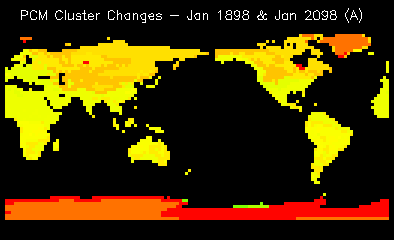 PCM Cluster Changes - Jan 1898 & Jan 2098 (A)