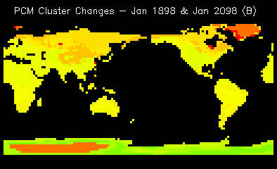 PCM Cluster Changes - Jan 1898 & Jan 2098 (B)