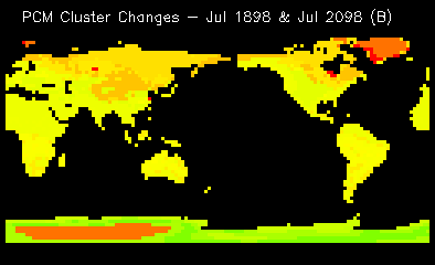 PCM Cluster Changes - Jul 1898 & Jul 2098 (B)