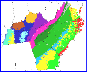 15 Major Land Resource Area (MLRA) divisions